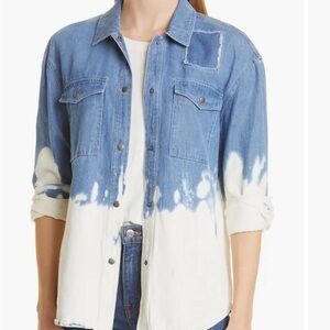 Rails turner bleached Denim shirt Jacket
